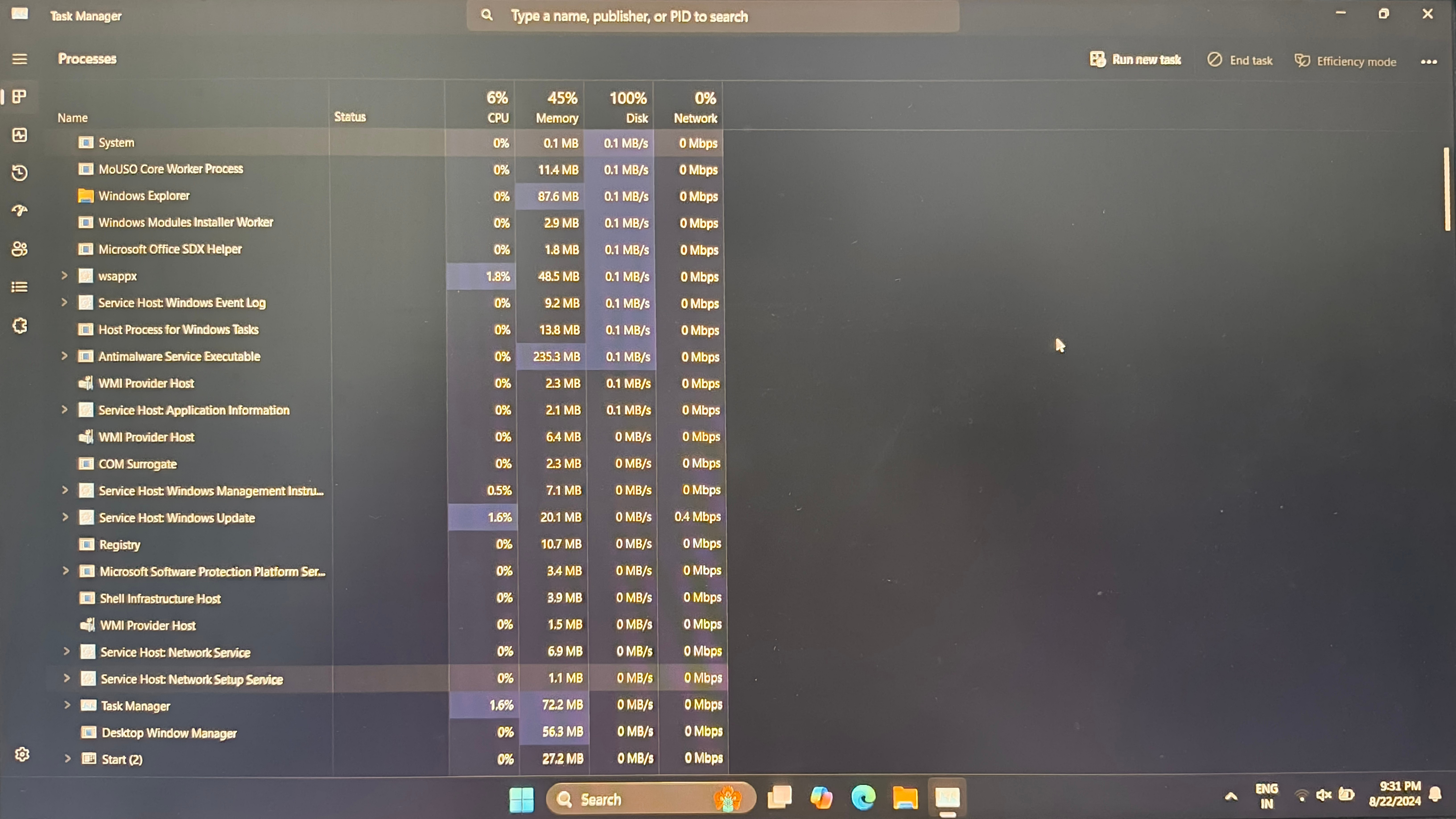 Windows High Disk or CPU Usage causing screen freeze - Microsoft Q&A