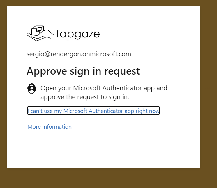 I can't sign in to my own tenant authentication app not setup for