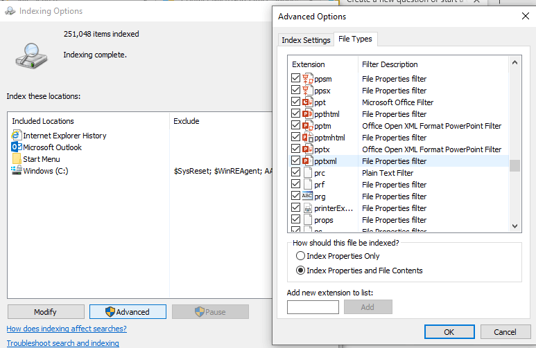 File Explorer not finding text in PRG files - Microsoft Q&A