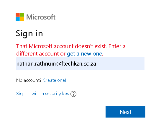 i cannot sign in to person vue with my microsft account - Microsoft Q&A