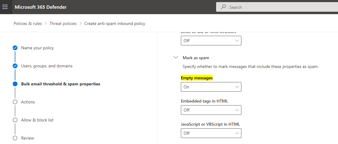 Exchange rules - Microsoft Q&A