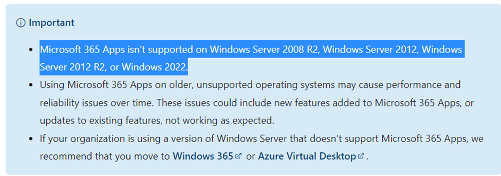 Licensing Office 365 Standard on a VM - Microsoft Q&A