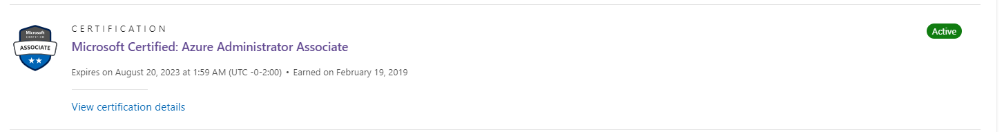 Certification Missing at my Profile - Microsoft Q&A