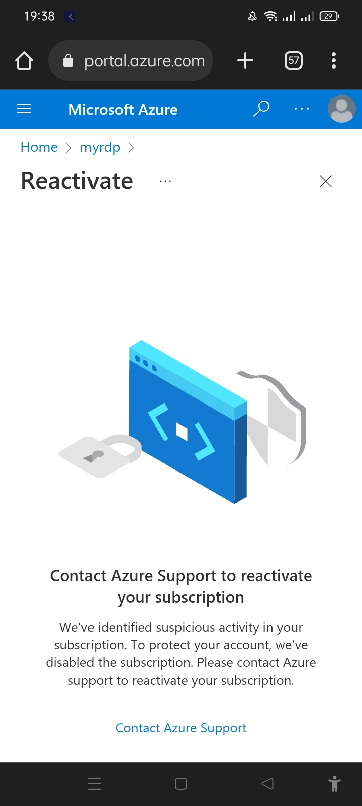 disabled my subscription without non reason - Microsoft Q&A