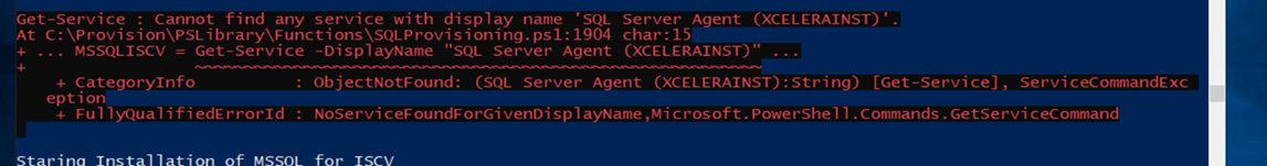 SQL Service Error
