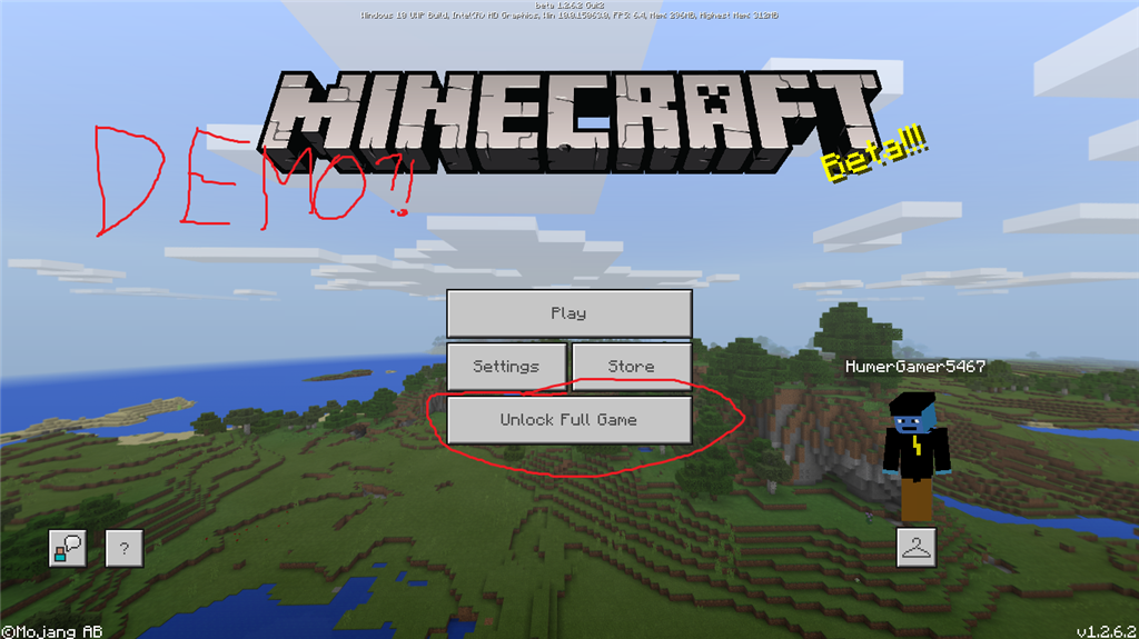 Demo Minecraft... - Microsoft Q&A