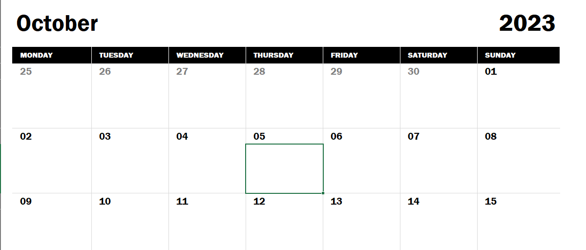Convert Excel table to Calendar template - Microsoft Q&A