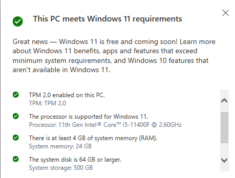 Unable to Upgrade to Windows 11 Despite Meeting Requirements ...