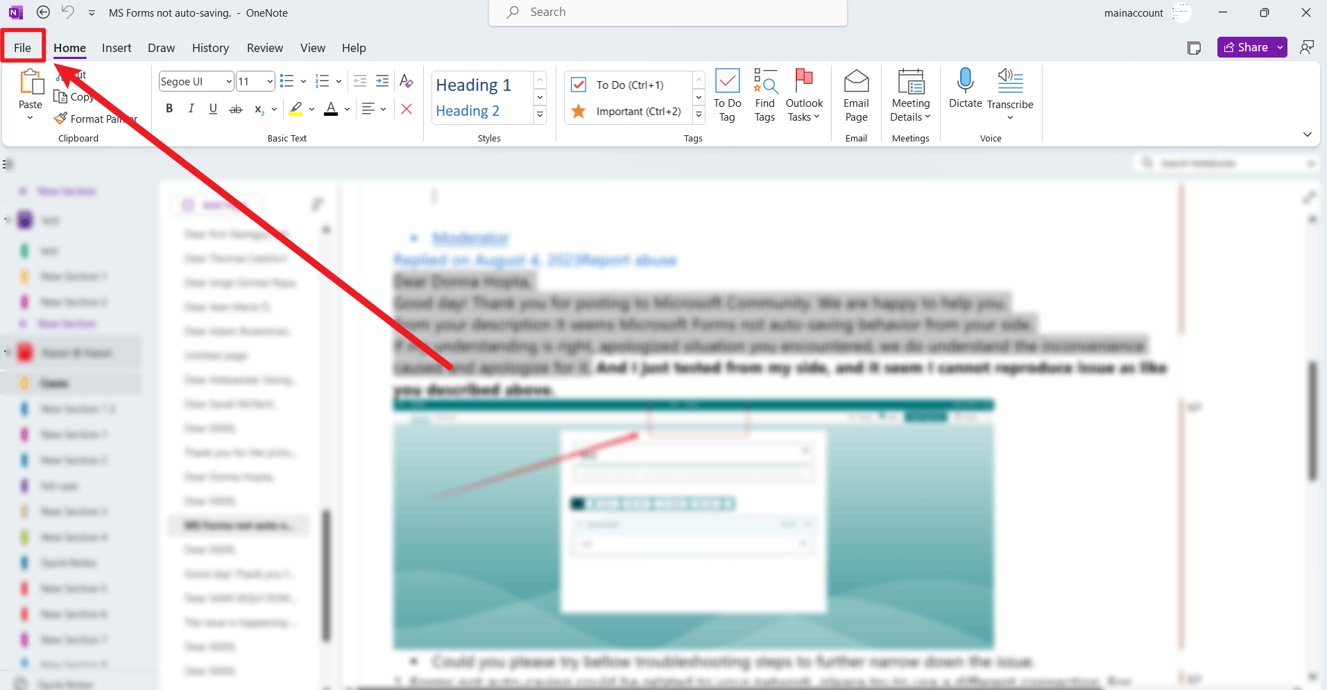 Cannot get my OneNote work account to log in/sync - Microsoft Q&A