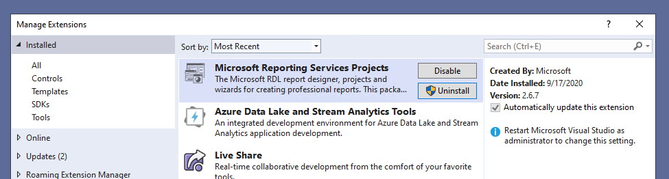 how to create new ssrs report with visual studio 2019 - Microsoft Q&A