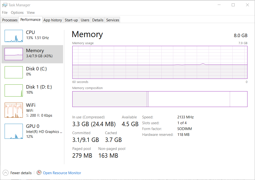 Windows 10 1903 causing Memory leaks and task manager showing wrong RAM ...