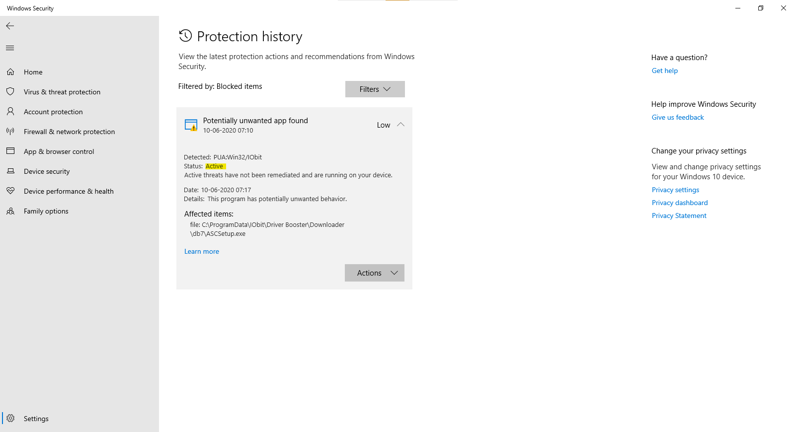 Problems in removing a PUA - Microsoft Q&A