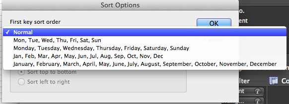 Sorting Data in Pivot Tables for Excel for Mac 2011 - Microsoft Q&A