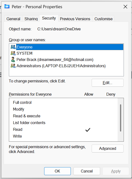 Access to files and folders denied - Microsoft Q&A
