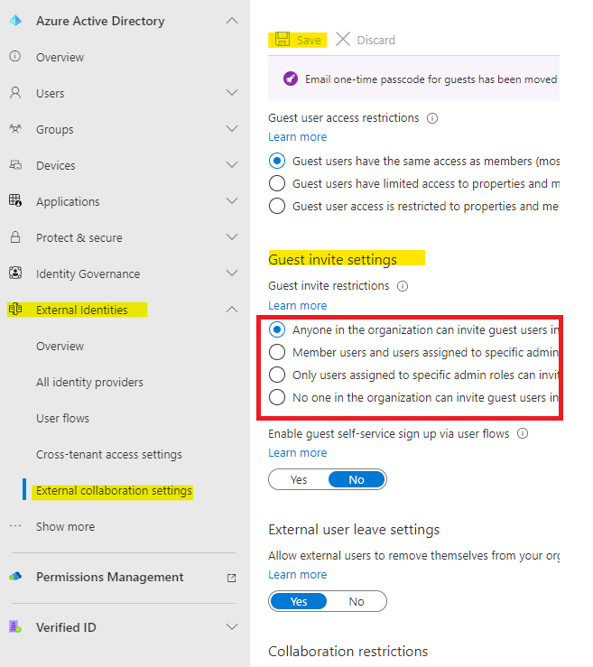 Unable to add external user to MS365 Group - Microsoft Q&A