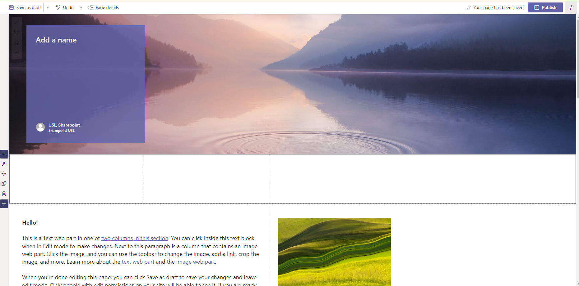 How to change page layout template ? - Microsoft Q&A