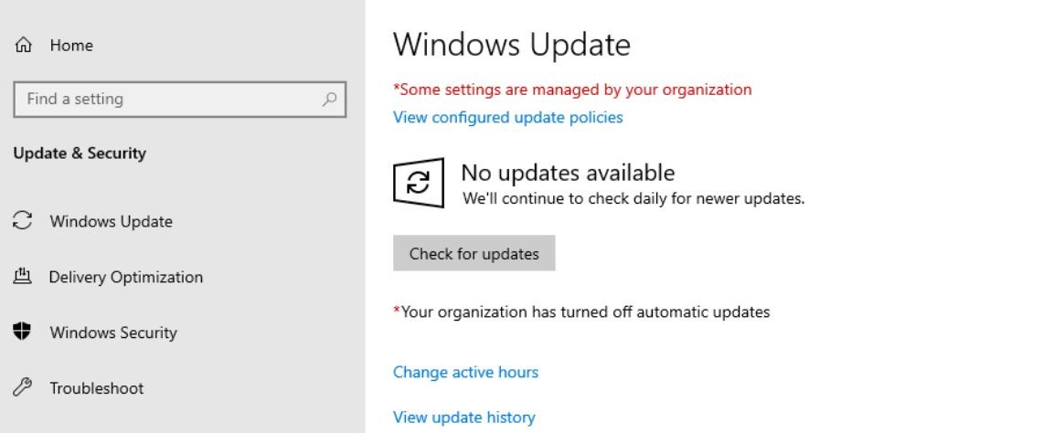 Windows auto update options have to disable through Poweshell ...