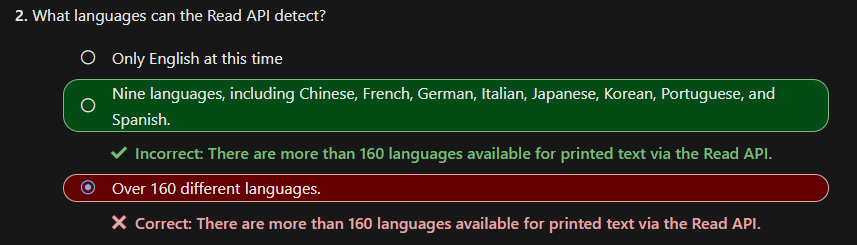 Microsoft Training Module Knowledge Check Answer Is Wrong Microsoft Q A