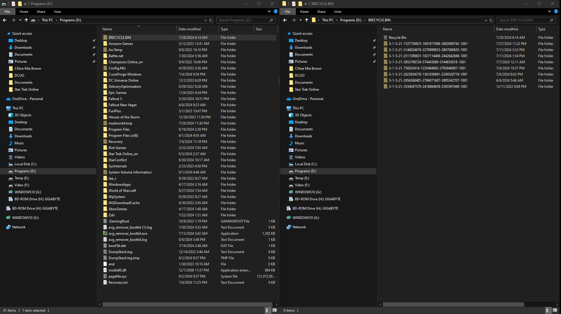 Trojan and Recycle Bin Problem - Further Update - Microsoft Q&A