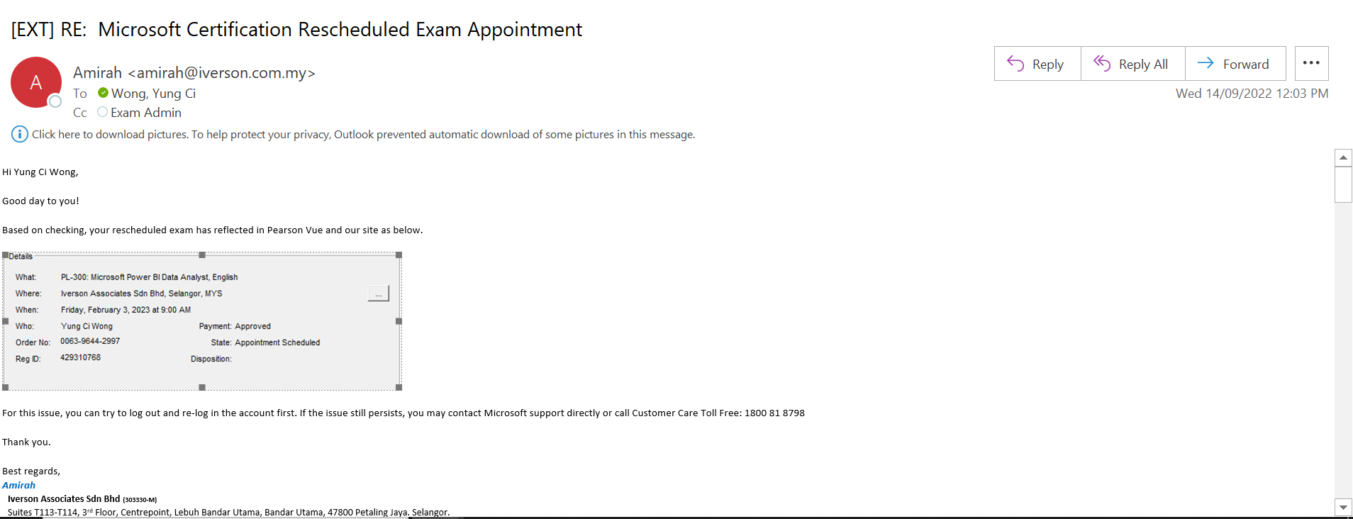 Missing Exam Schedule Microsoft Q&A