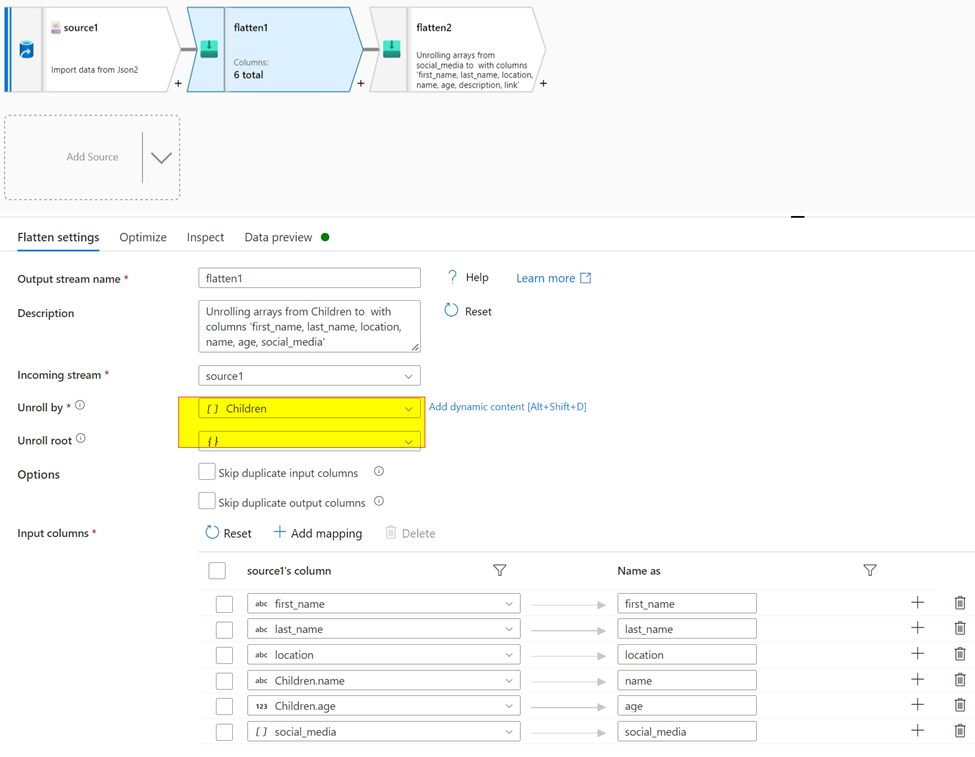 How to unroll Json and Cosmos multiple nested Arrays in a single ...