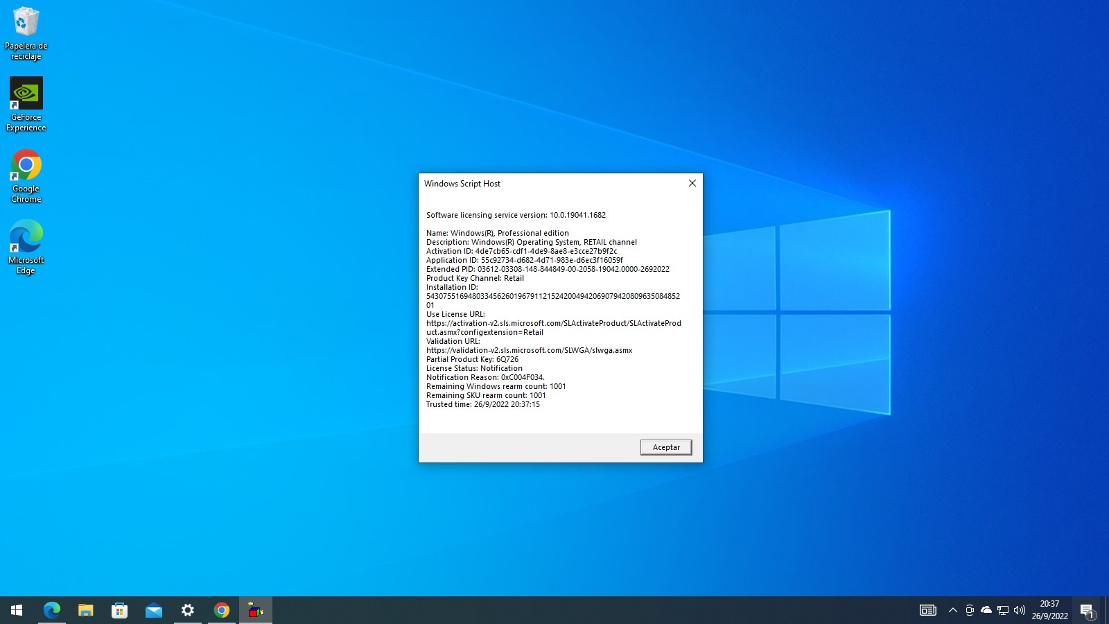 No me deja Activar Windows 10 Pro. Error 0xC004C060 - Microsoft Q&A