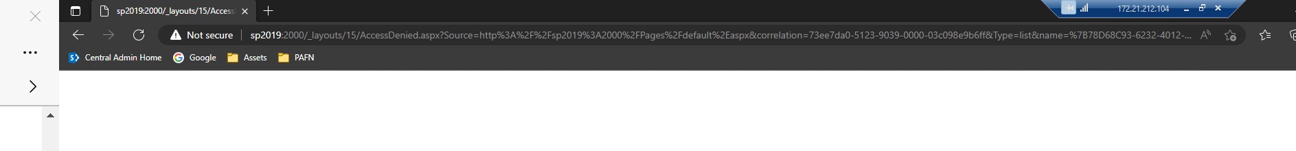 Sharepoint 2019: Windows Authentication - Operation is not valid due to ...