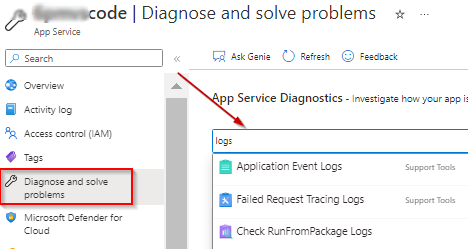 3 - App service Diagnostics