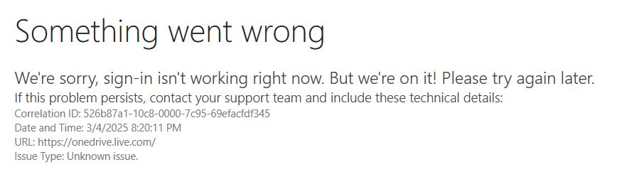 My OneNote was desynced from OneDrive and I cannot re-sync OneNote ...