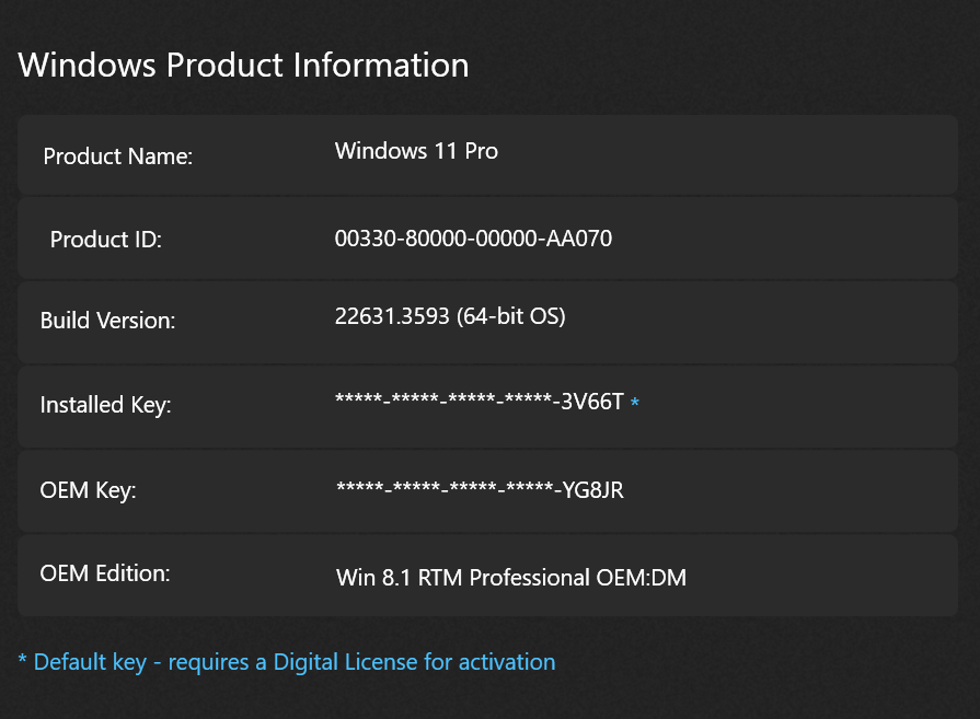 Digital License Recovery - Microsoft Q&A