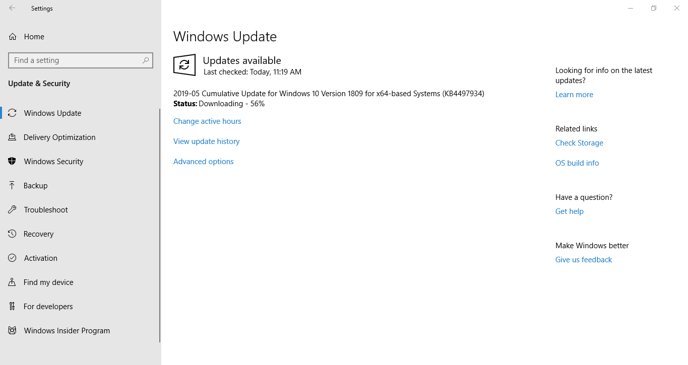 Windows 10 May 2019 Update - Microsoft Q&A