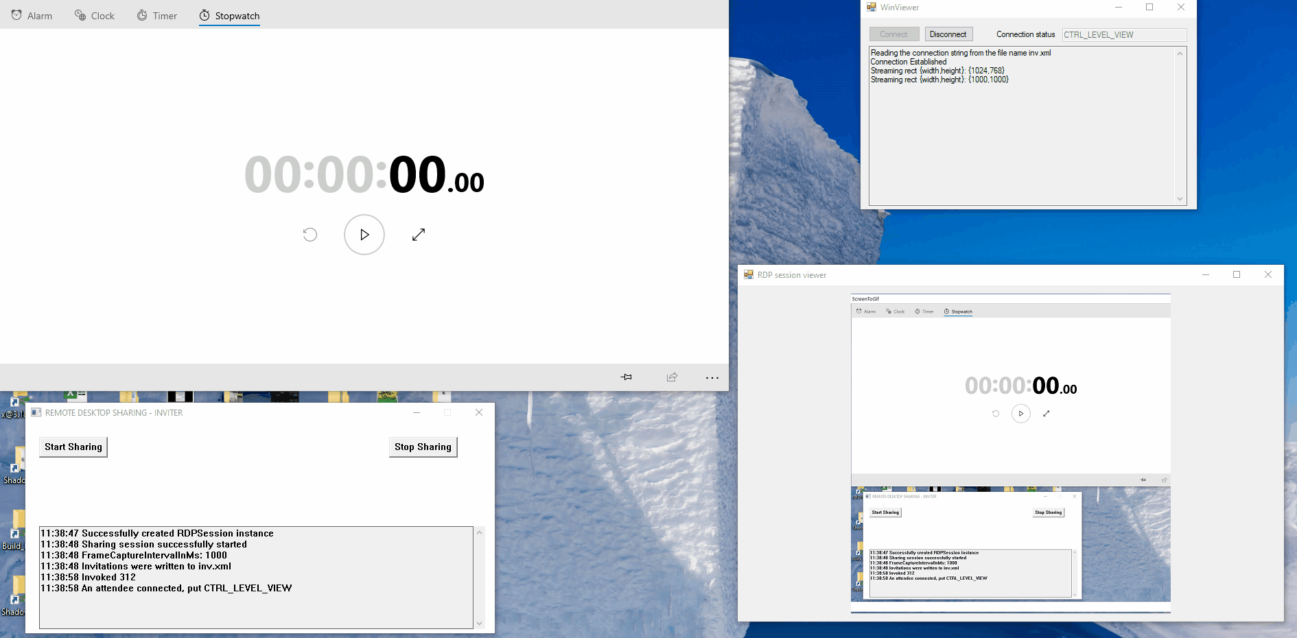 IRDPSRAPISharingSession setting FrameCaptureIntervalInMs property has