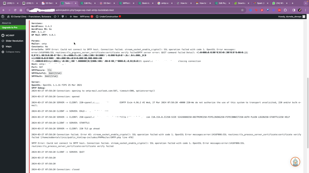 thumbnail image 4 of blog post titled  SMTP host is rejecting the email from wordpress
