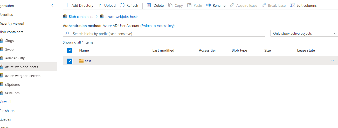 How to add permission key storage Explorer in Portal Directory or other ...