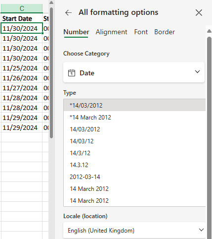 Shifts App Export: Cannot Change Date Format - Microsoft Q&A