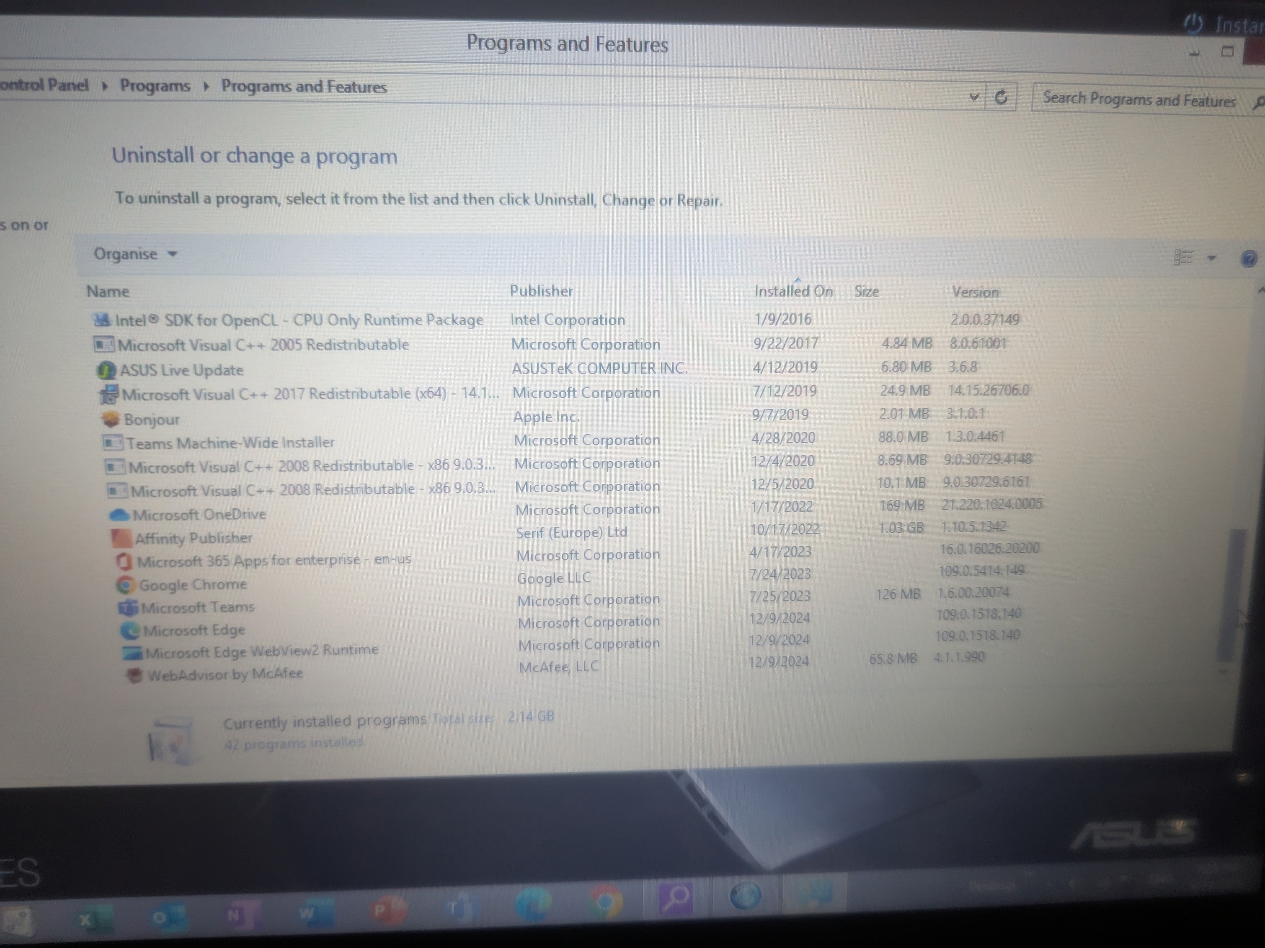 What programs to uninstall before factory resetting my ASUS laptop ...