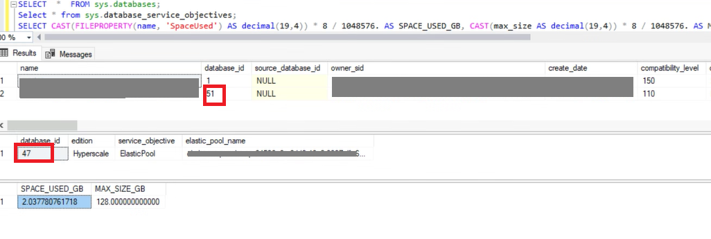 When a new database is created database_service_objectives table isn't ...