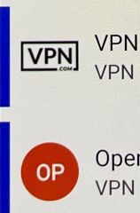 VPN.com Logo in MS Authenticator on an entry named just VPN