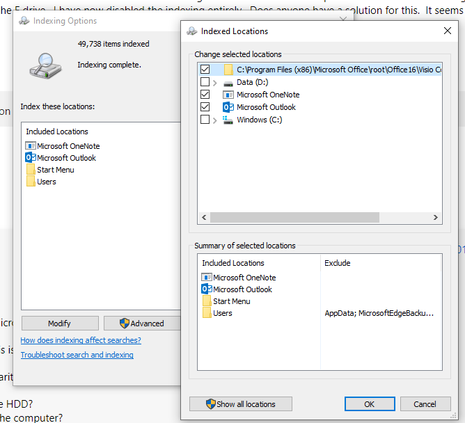 How to search files stored on E drive - C is just the OS and programs ...