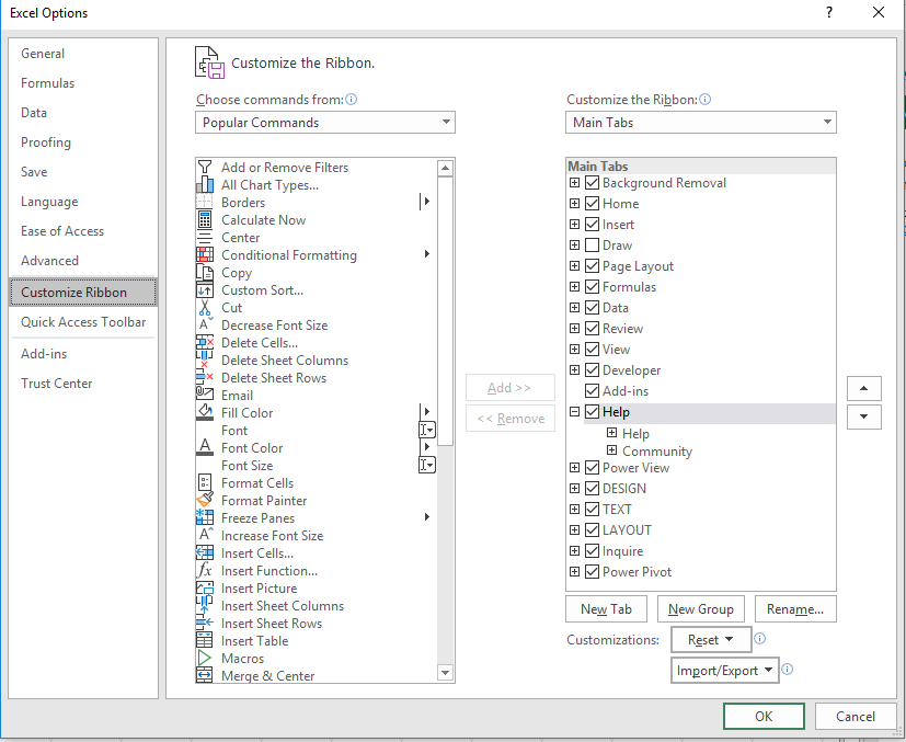 Excel 365 Ribbon Menu does not load - Microsoft Q&A