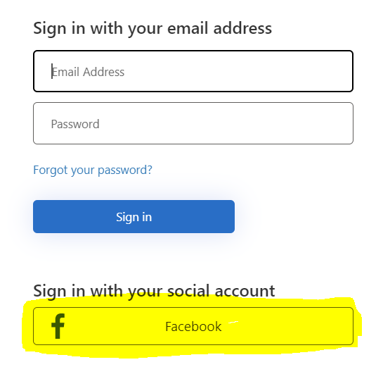 facebook sign in login