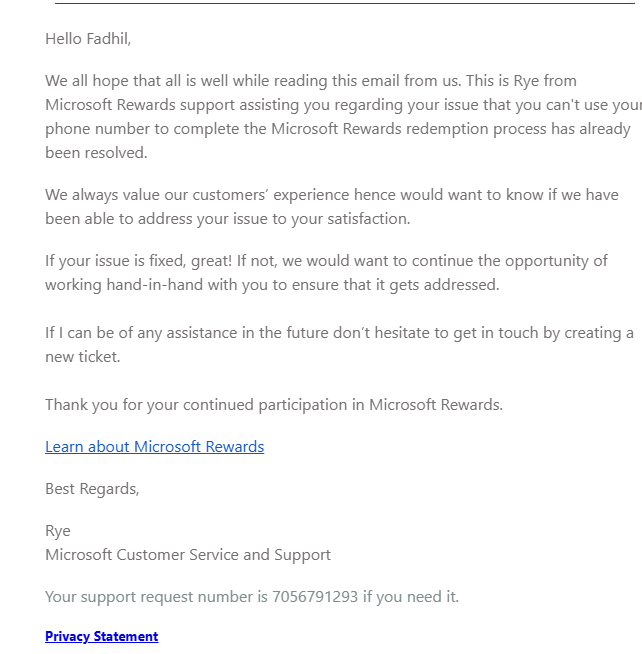 We don't support that country code. Use an email instead. - Microsoft Q&A