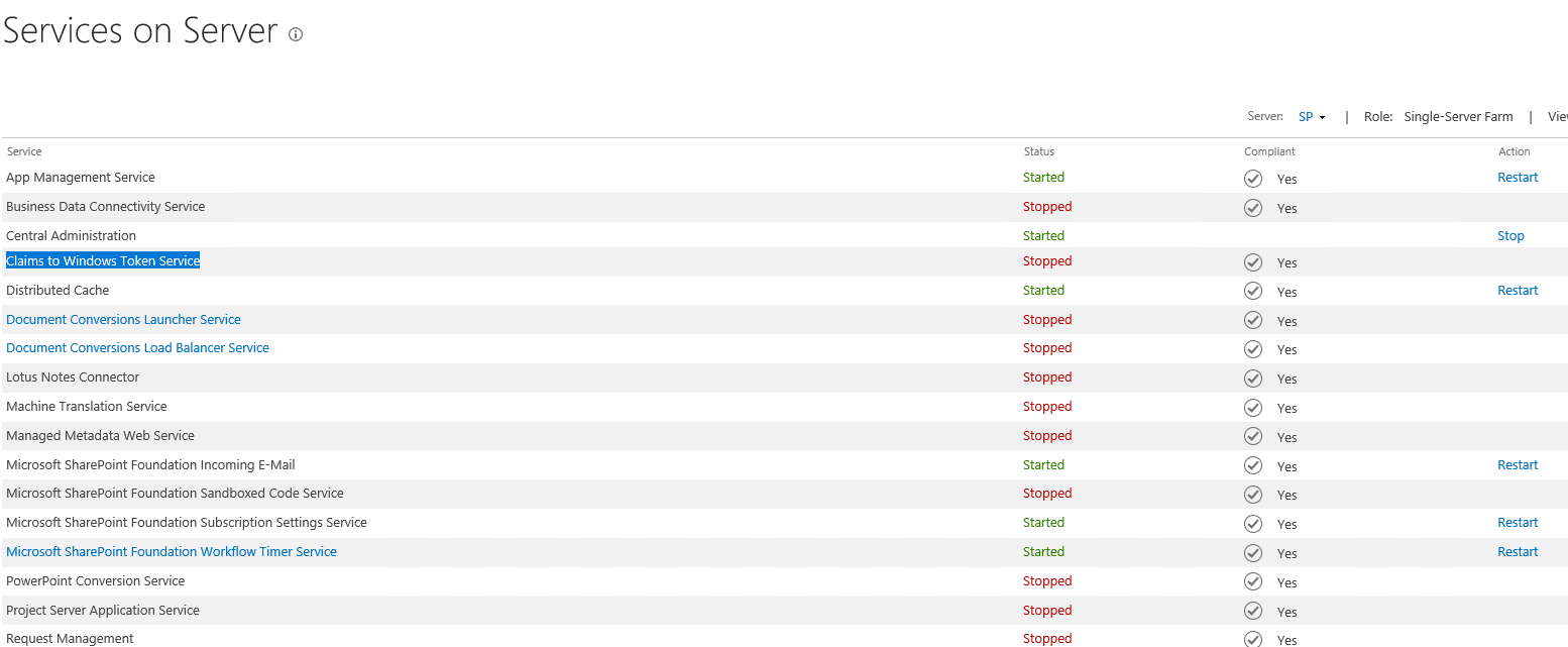 Sharepoint Server 2019 stop service actions missions Microsoft Q&A