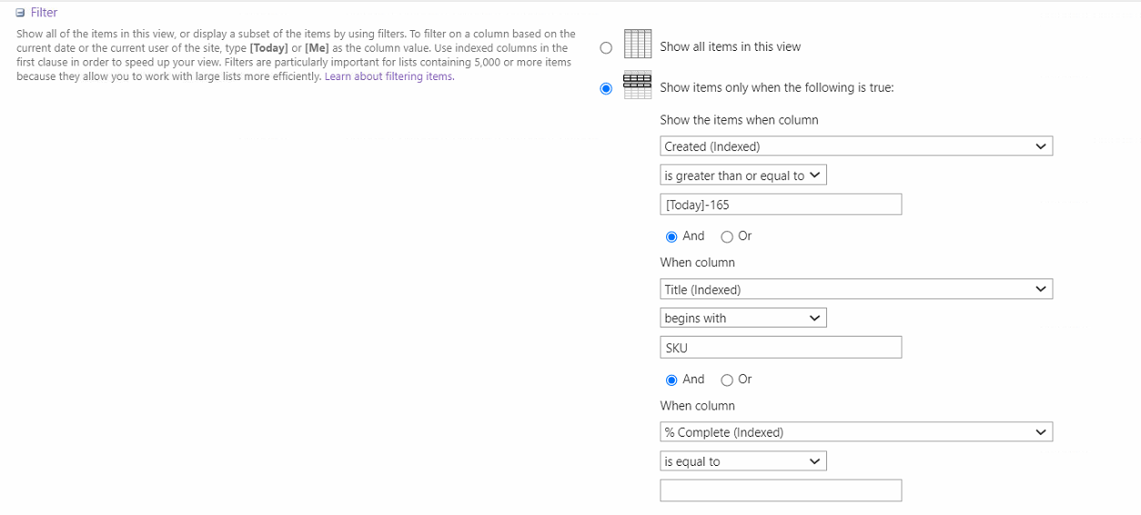 I am getting list view threshold although all the columns involved in