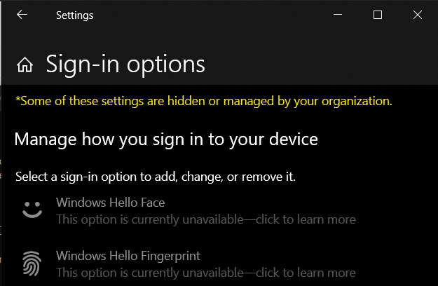 need help with windows hello - Microsoft Q&A