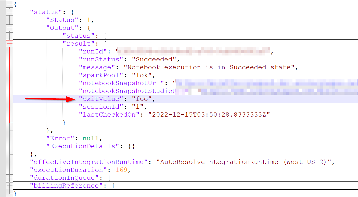 Azure Synapse Analitics - Spark Job Activity in pipeline can return ...