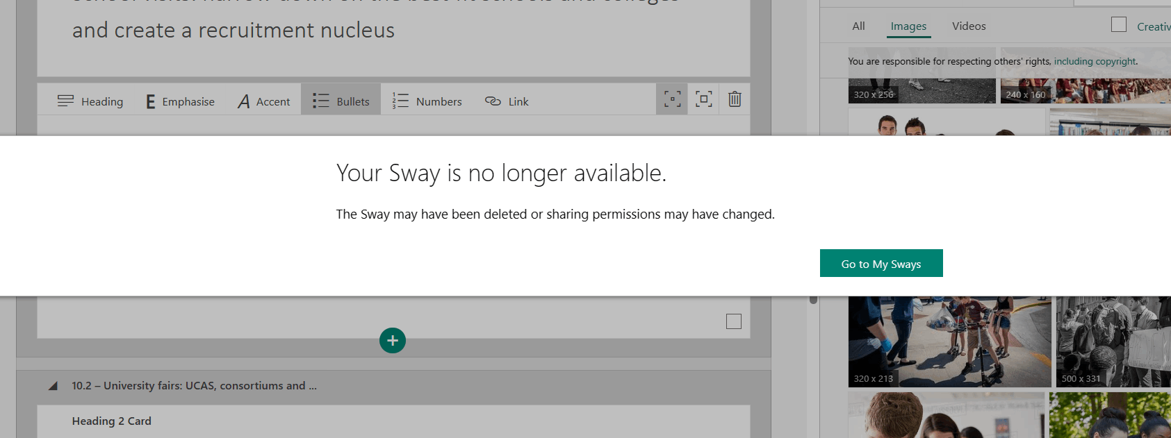 Constant error messages with Sway - Microsoft Q&A