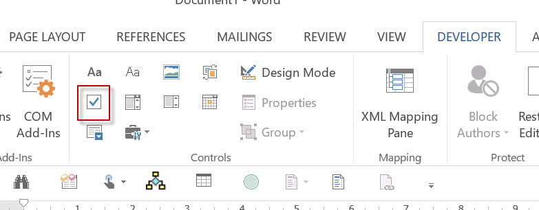 Clickable check boxes in Word 2013 - Microsoft Q&A