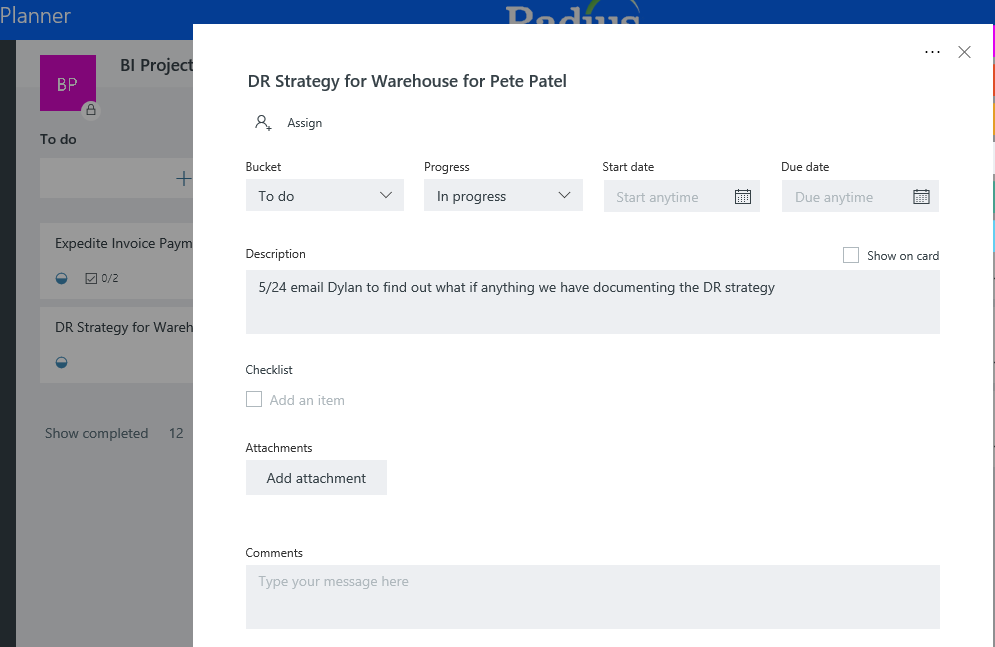 Planner Task Descriptions Do Not Display - Microsoft Q&A