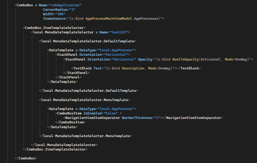C++/ WinRT - ComboBox with separator - Microsoft Q&A